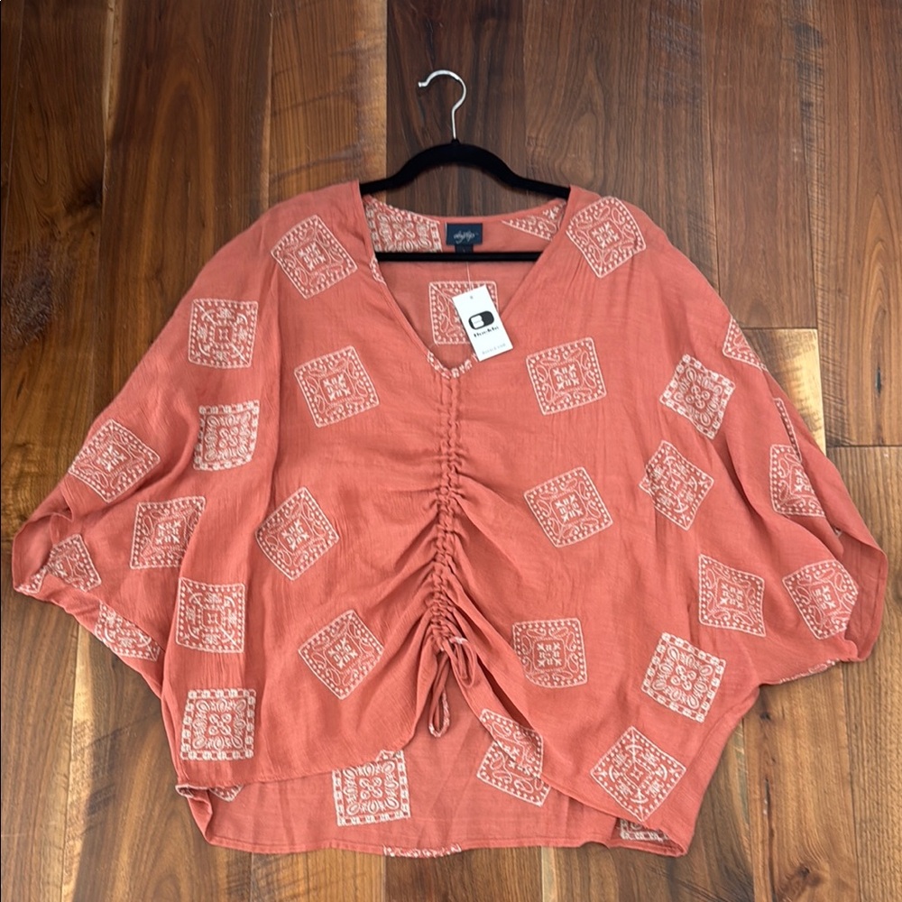 Buckle Women's Terracotta Ruched Blouse